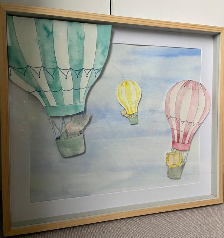 Hot air balloons - 3D art
