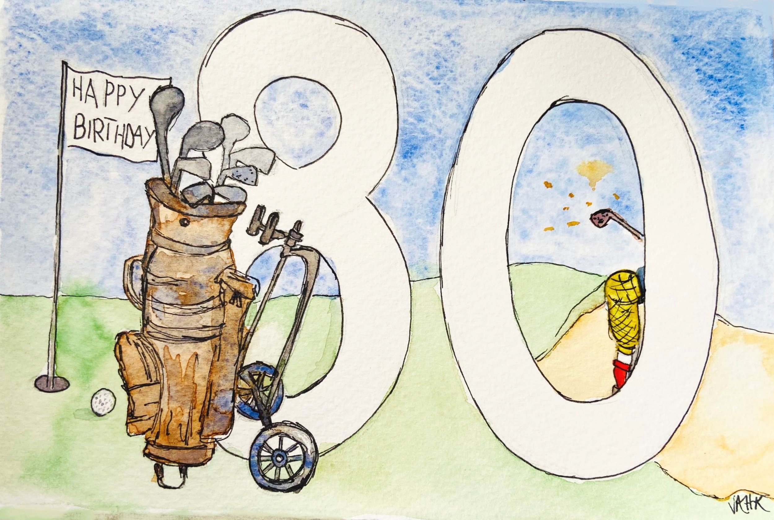 80th birthday golf